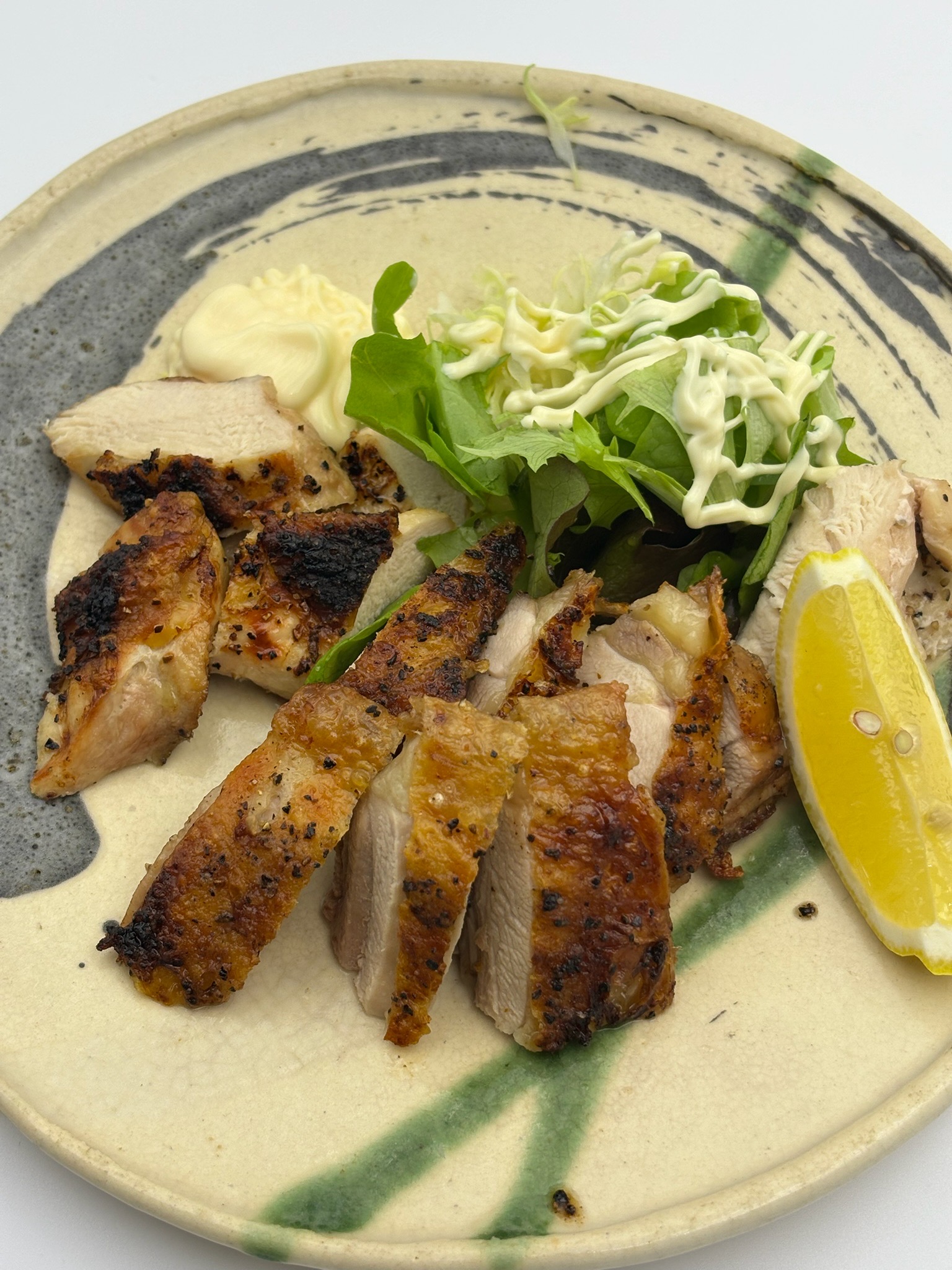 熊野地鶏の塩焼き盛り合わせ